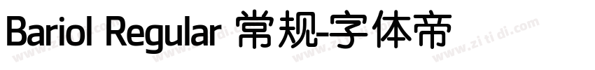 Bariol Regular 常规字体转换